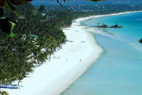 Белый пляж или пляж Белые Пески (White Beach) Боракай, Филиппины